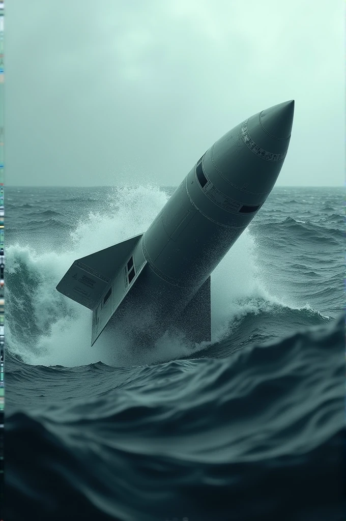 Make me a nuclear warhead falling into the sea
