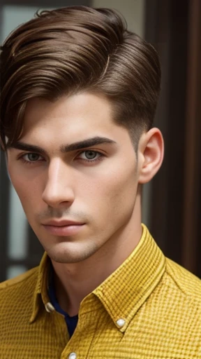 An Auerbach man with short hair Stylish focus on the face