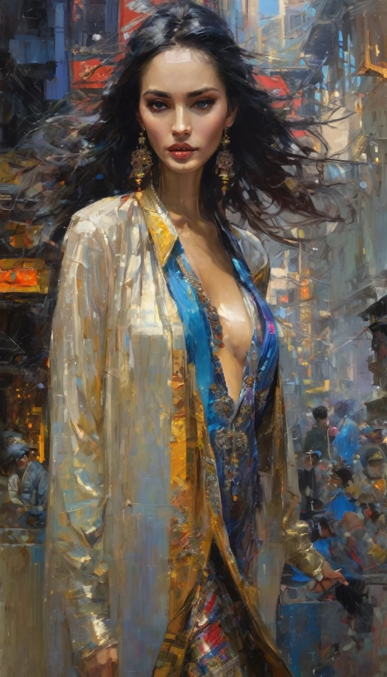 seduction, art inspired in Wadim Kashin, Intricate Details, Oil