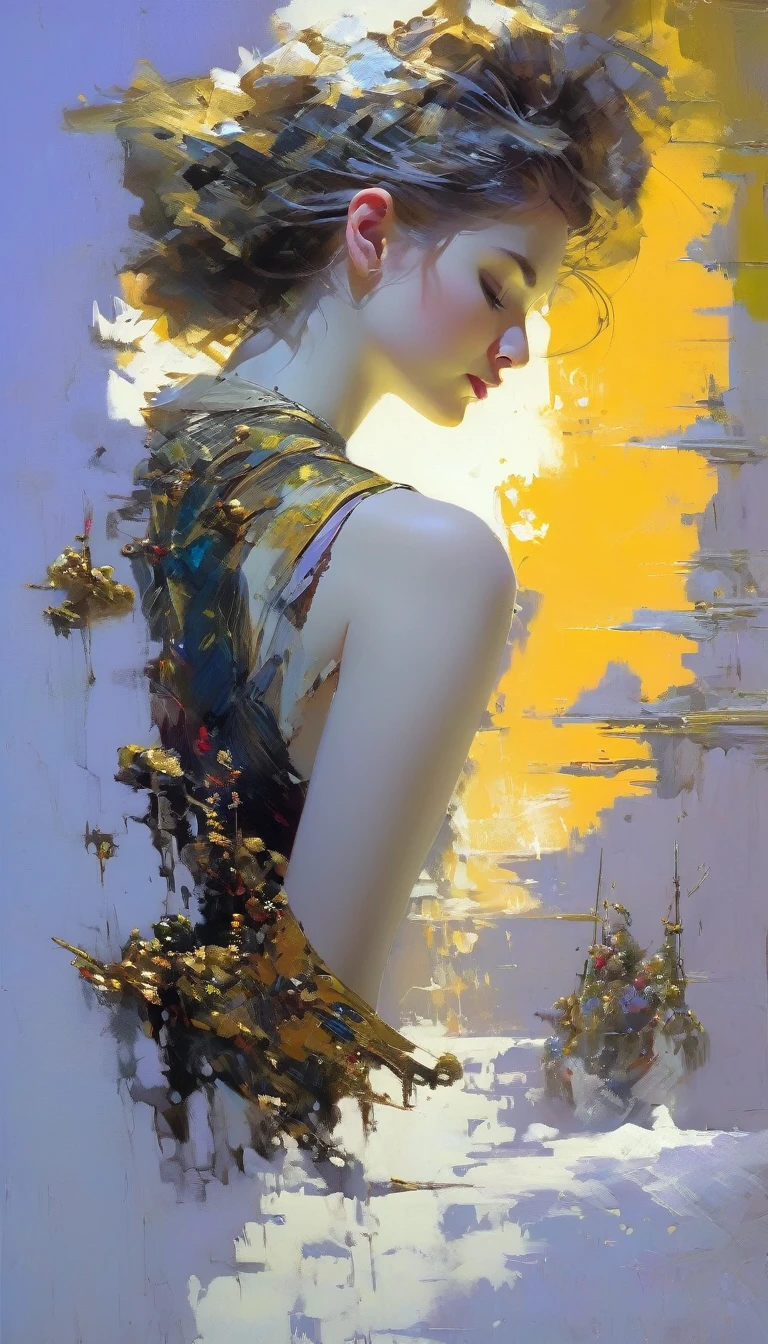 life, art inspired in Wadim Kashin, Intricate Details, Oil