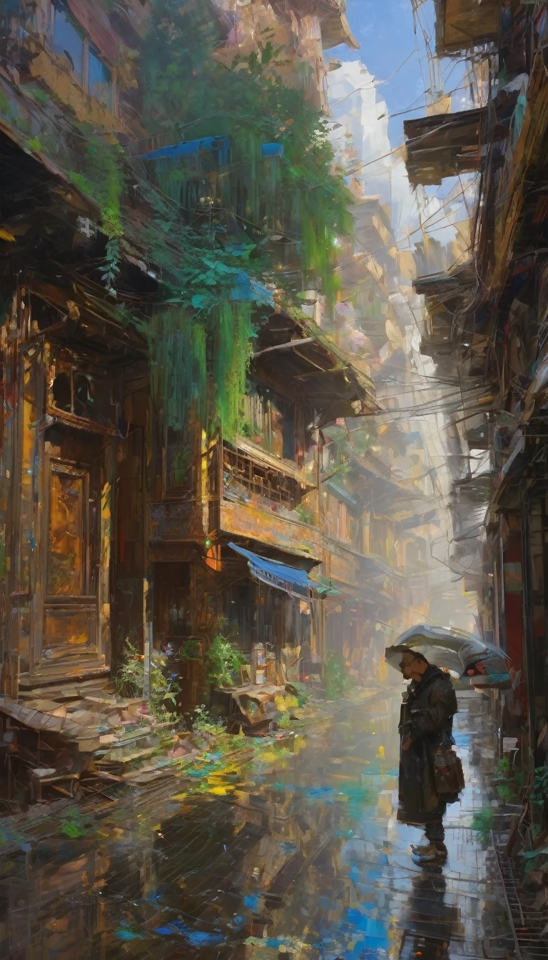 life, art inspired in Wadim Kashin, Intricate Details, Oil