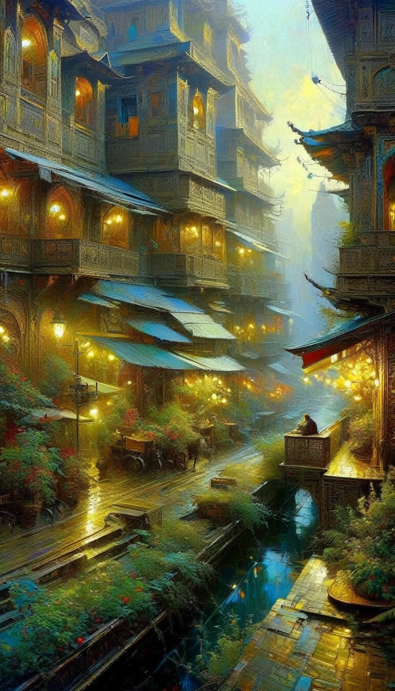 life, art inspired in Wadim Kashin, Intricate Details, Oil
