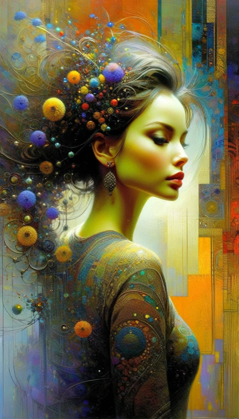 life, art inspired in Wadim Kashin, Intricate Details, Oil