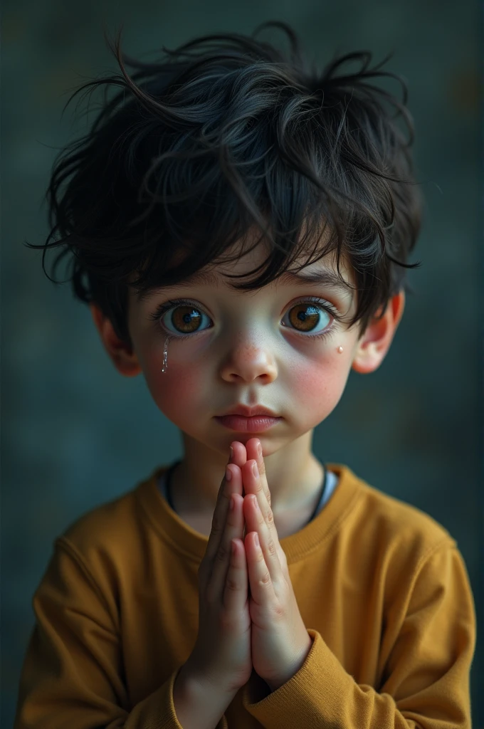 Autistic boy with strong emotions