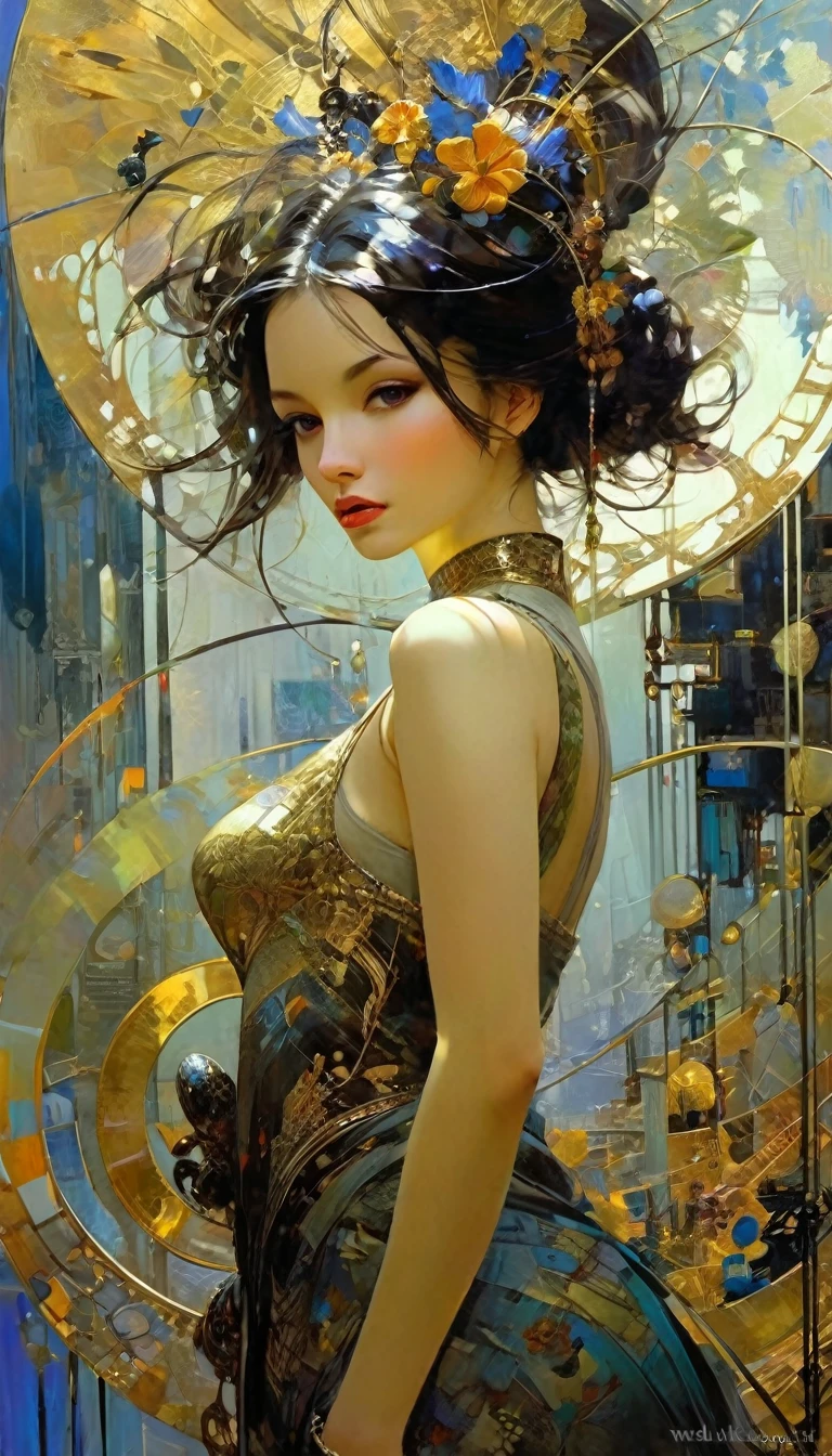 life, art inspired in Wadim Kashin, Intricate Details, Oil