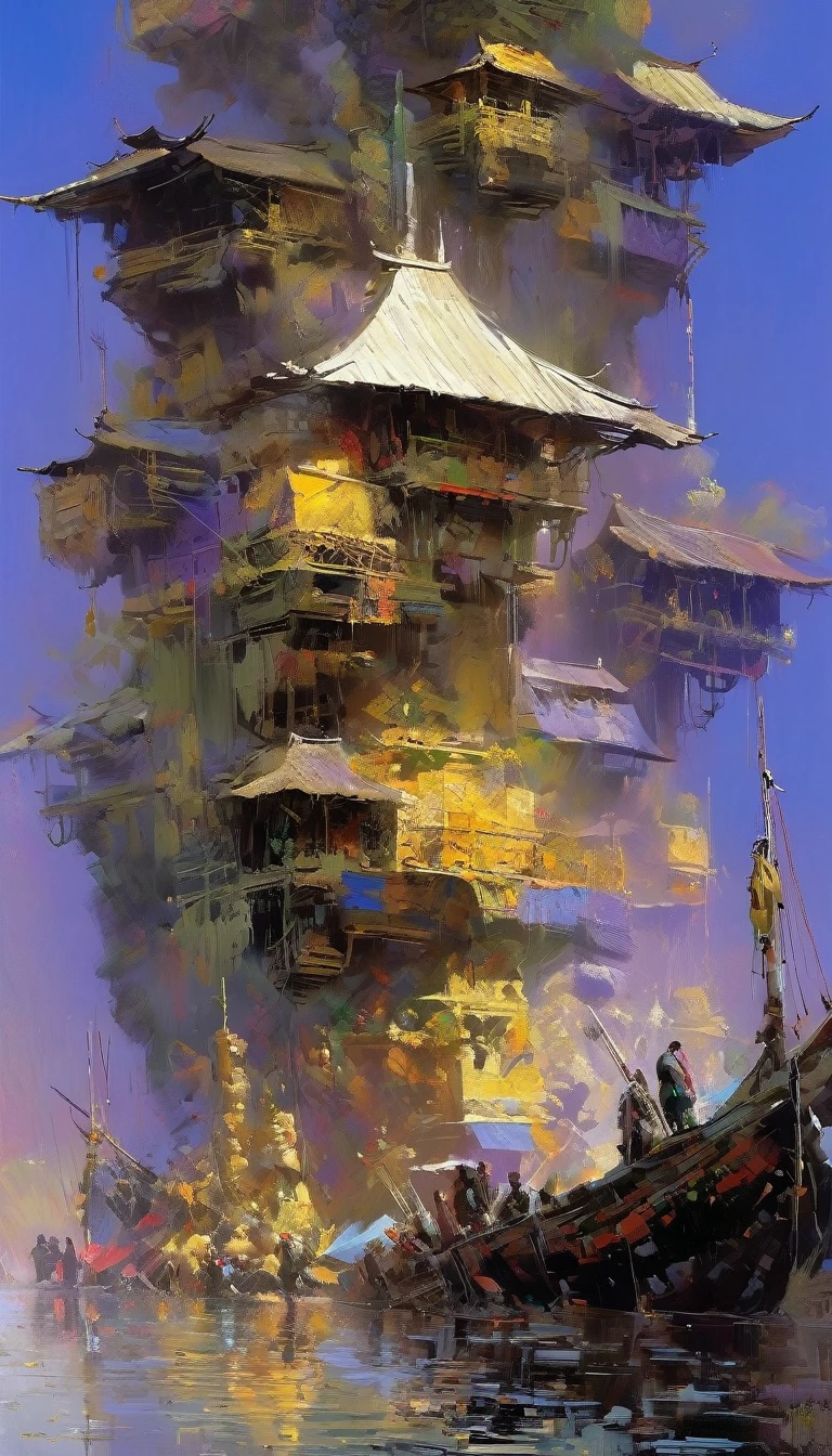 life , art inspired in Wadim Kashin, Intricate Details, Oil
