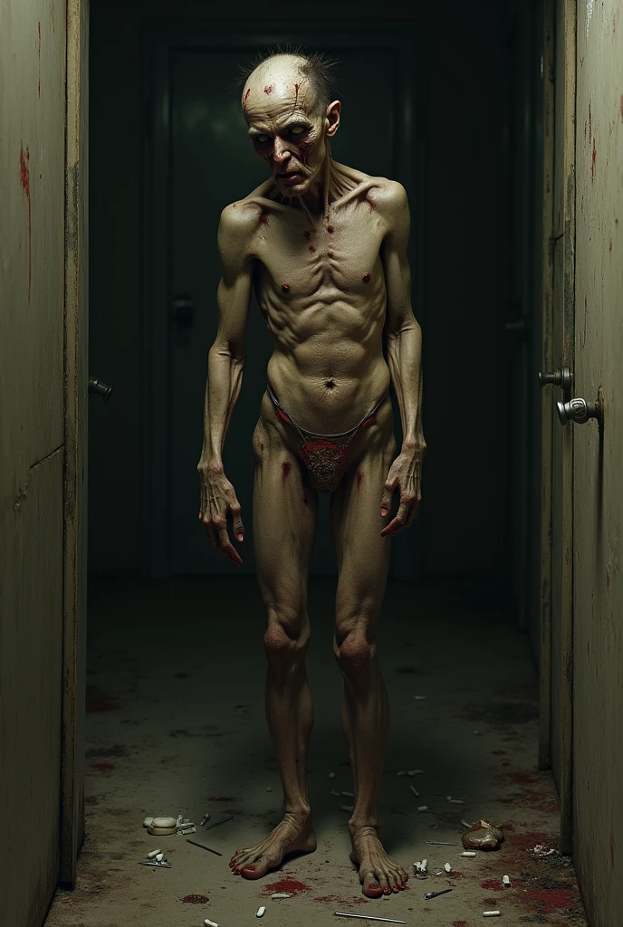 Drug addict blood flesh