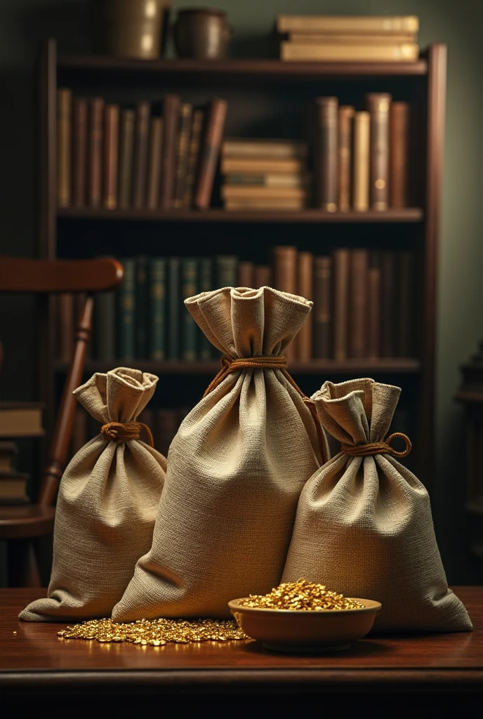 "These bags," Alden began, "were given to me long ago by an old friend. Each one contains a different amount of gold. But the gold isn't what makes them special. It's the lesson that comes with each bag."