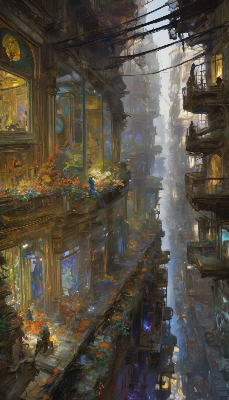 life and death , art inspired in Wadim Kashin, Intricate Details, Oil