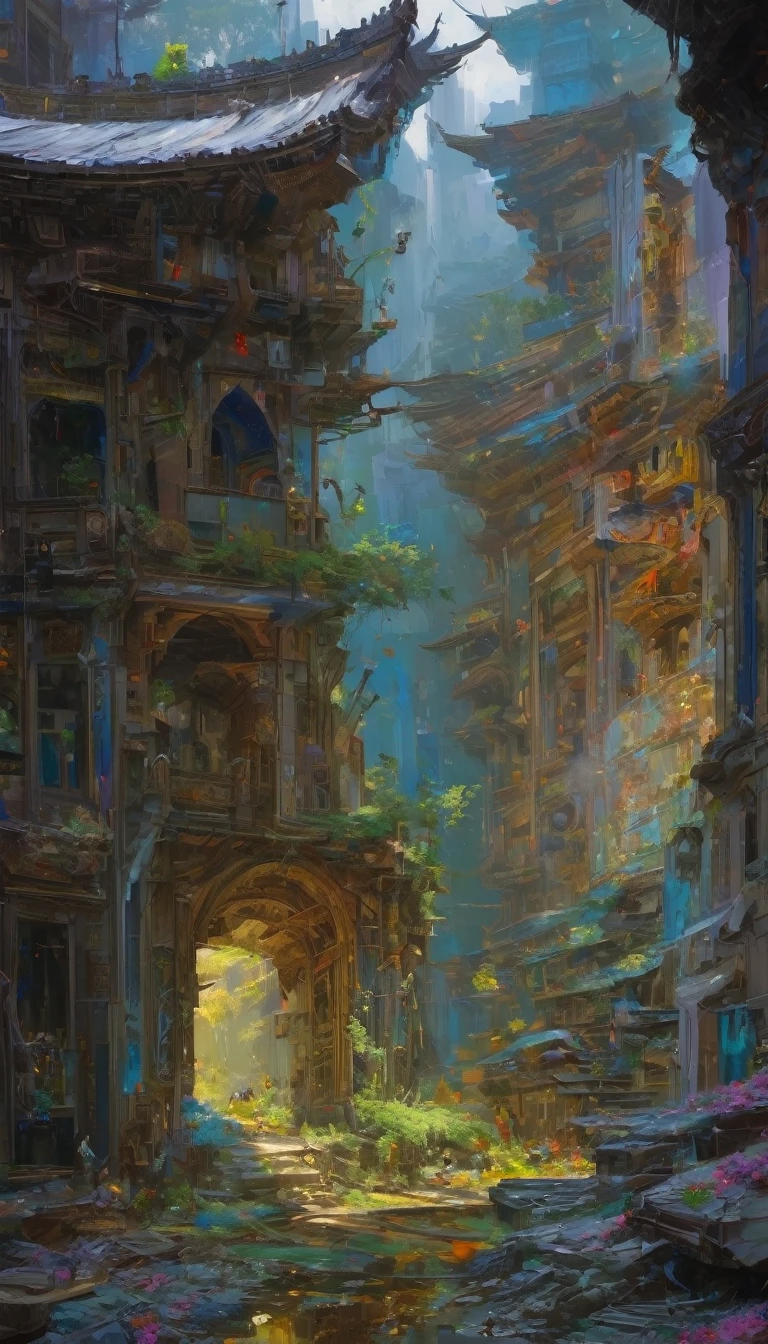 life and death , art inspired in Wadim Kashin, Intricate Details, Oil