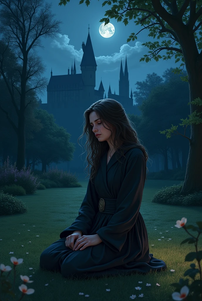 Renata Lupin I was kneeling in the garden at night at Hogwarts and crying loudly  After all, you will lose your great love.