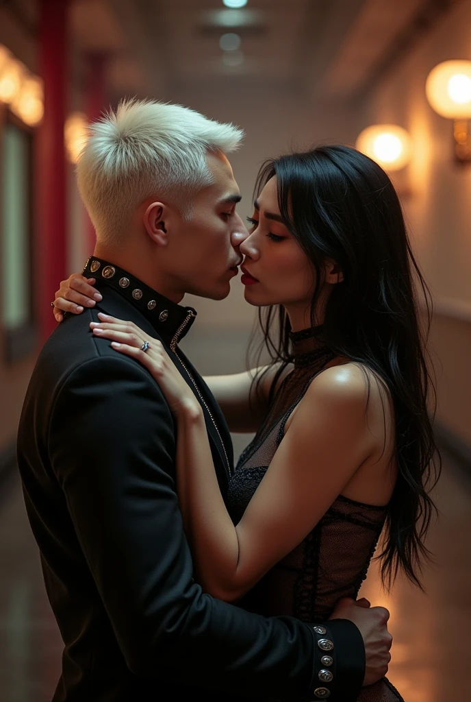 Take a picture of Pom Klementieff the platinum blonde having sex with Jon Foo (Jin Kazama)