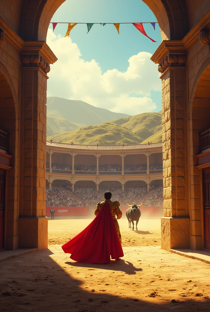 Country bullfighting enclosure