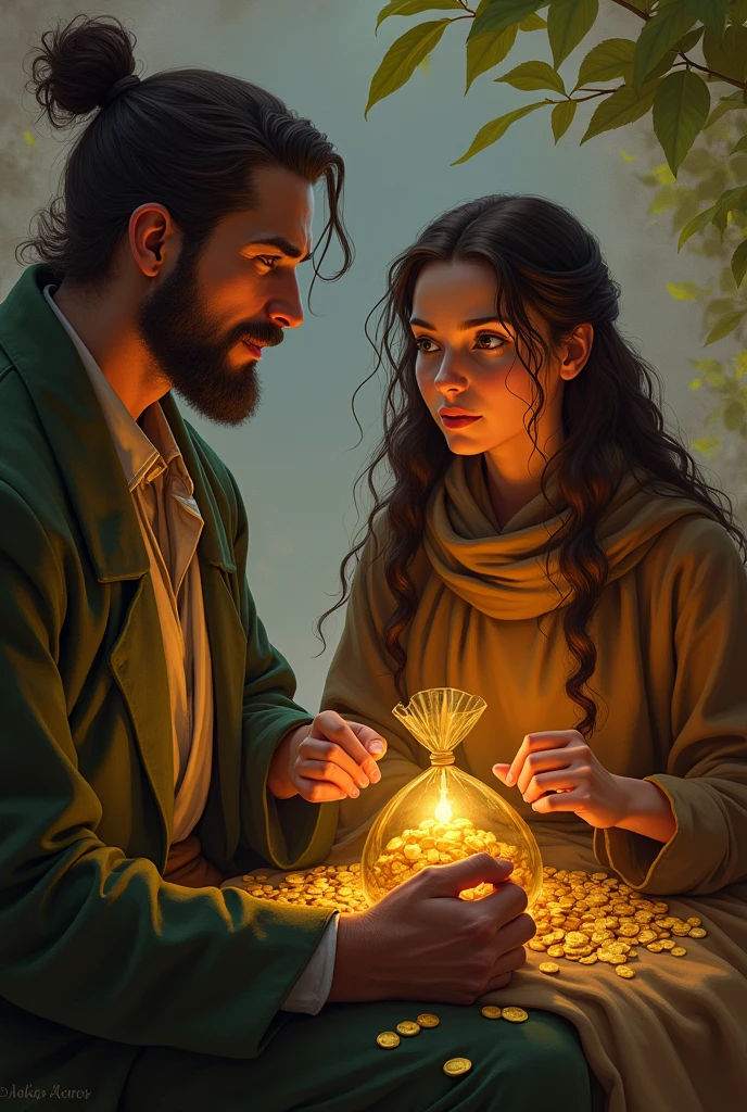 Elara listened intently, her mind absorbing the lessons. She realized that the gold in the bags was not meant to be spent, but to remind Alden of these principles. She thanked him for sharing his story and promised to carry the lessons with her as she continued her journey.