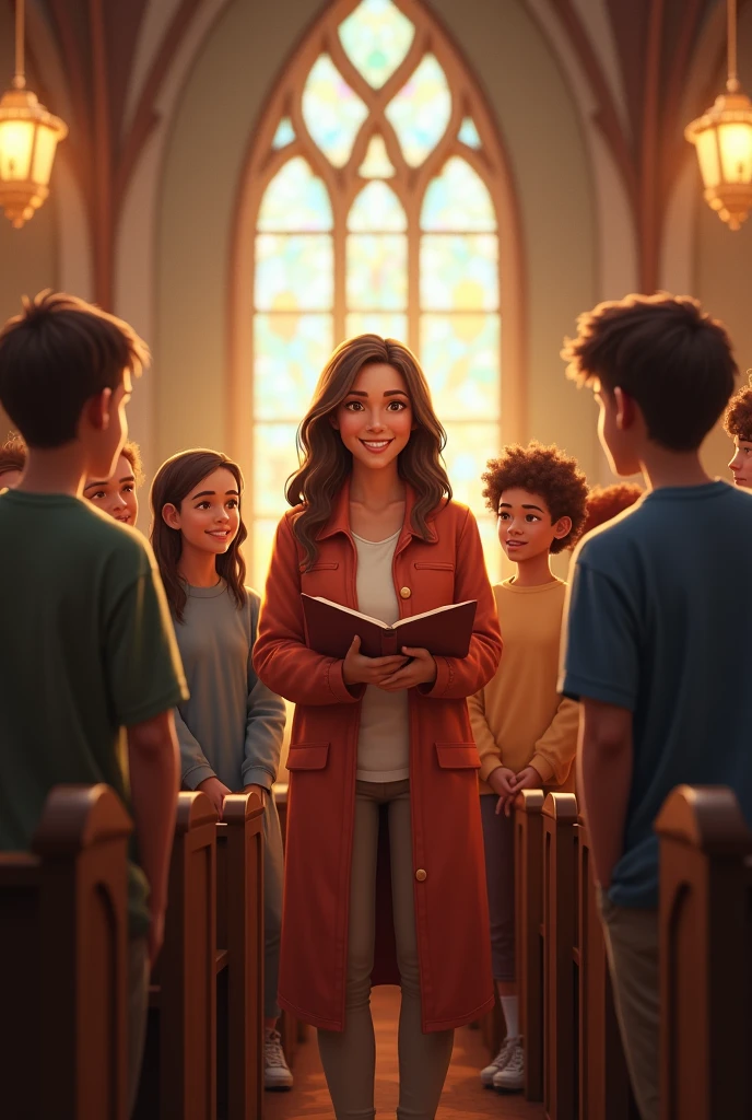 A youth group leader in a Christian church