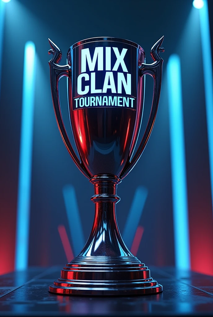 Create a trophy with the word Mix Clan Tournament