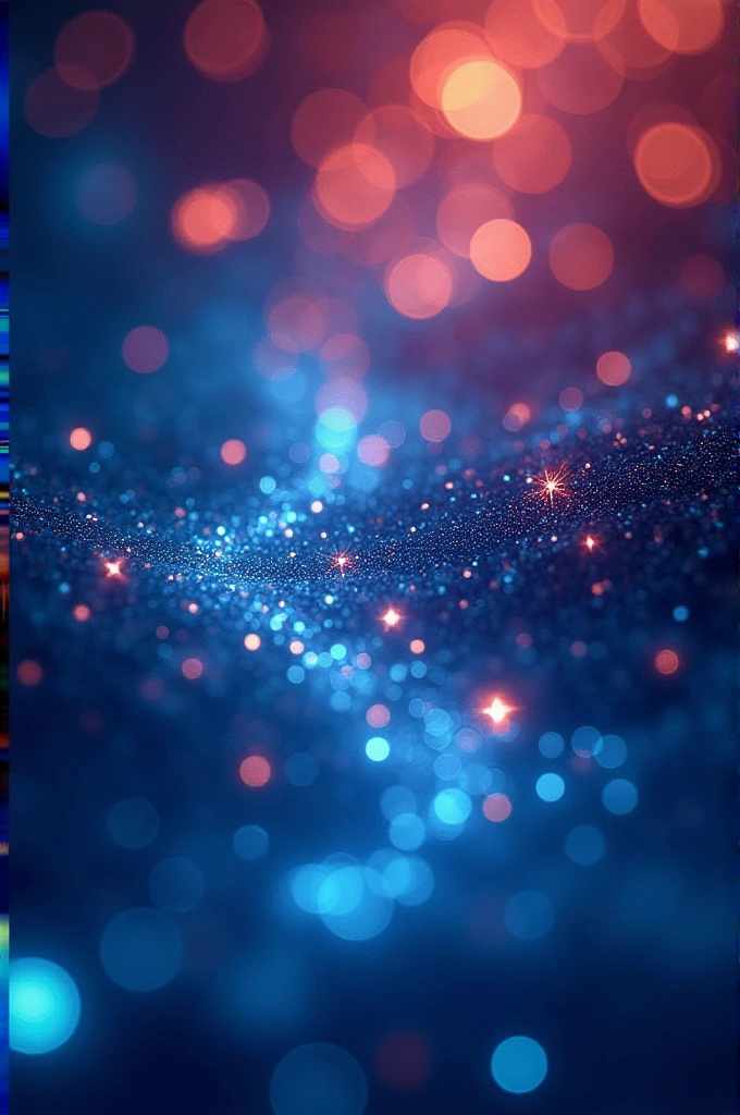 Blue and maroon background with sparkles, A4 size