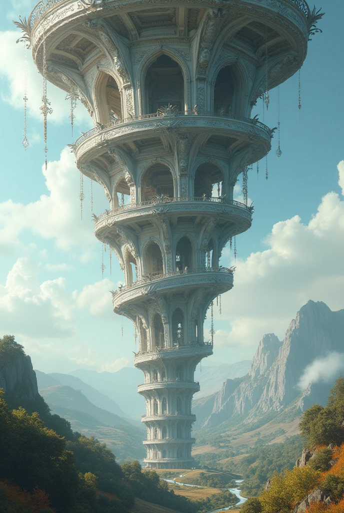 Upside down tower