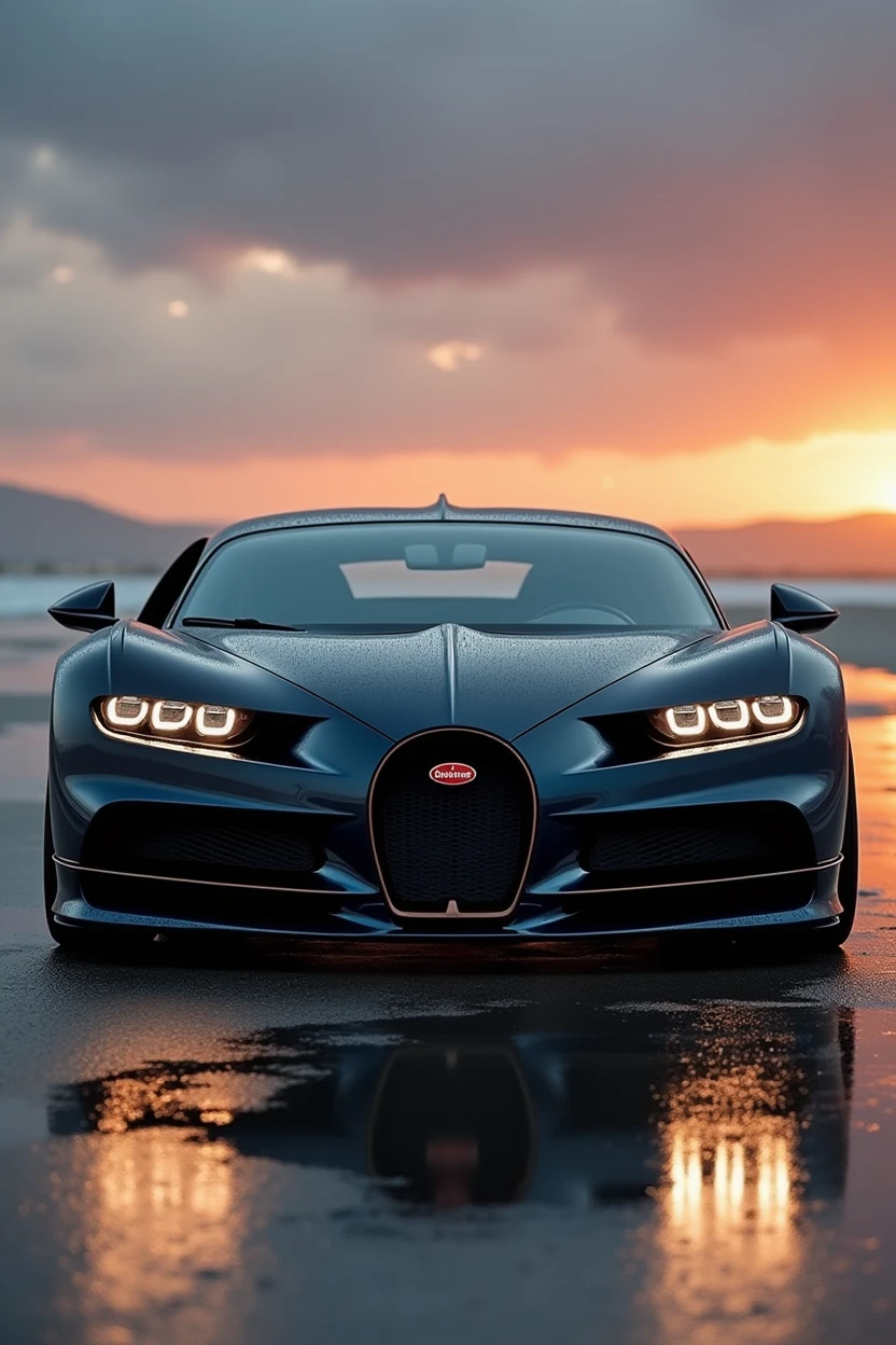 A tuned Bugatti Chiron with a 30-horsepower bi-turbo rotary engine.7 liters