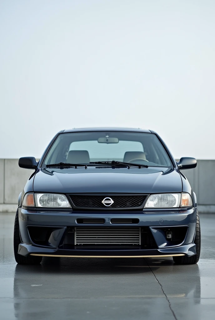 Nissan sunny n16 2001 modified only the front bumper nothing else little aggressive look front