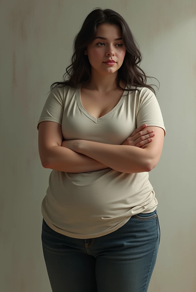 Overweight young woman