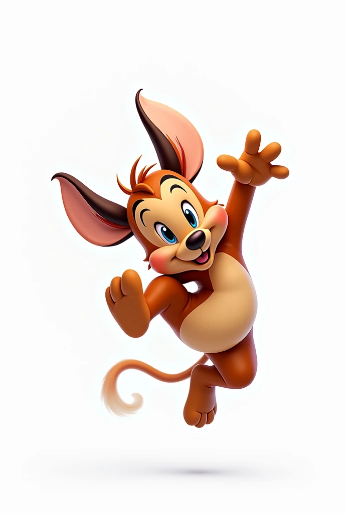 Create a Disney character doing something cool with the white background, to cut