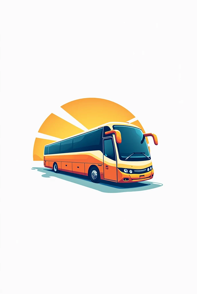 Travel agency logo with the name "Cardoso Tourism" with bus drawing