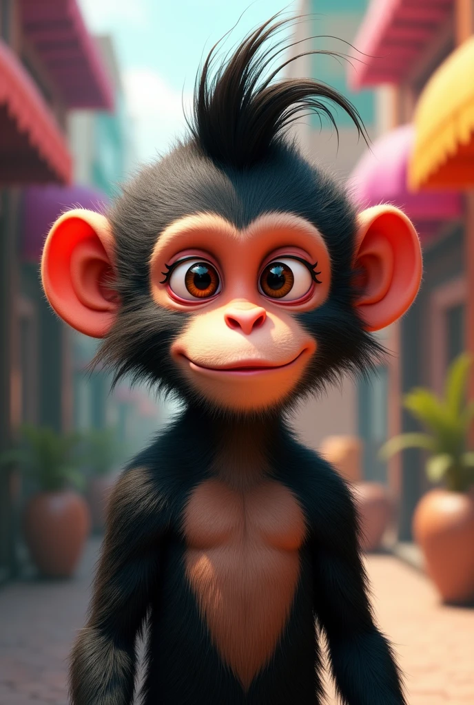Make me a monkey with a cool haircut