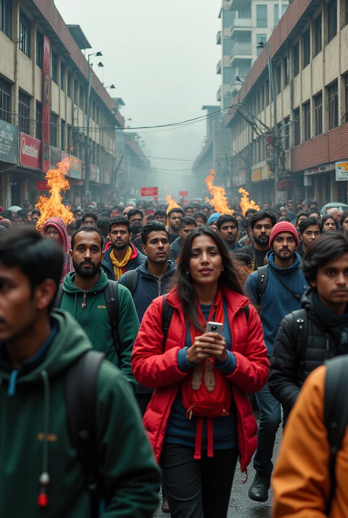 The 2024 Bangladesh quota reform movement was an anti-government[e] and pro-democracy[f] protest in Bangladesh, spearheaded primarily by university students. Initially focused on restructuring discriminatory traditional and quota-based systems for government job recruitment, the movement expanded against what many perceive as an authoritarian government when hundreds of protestors and civilians, most of whom were students, were killed.[g] The majority of the fatalities were caused by gunshots fired by the police and other government forces, using lethal and deadly weapons,[93] against unarmed protestors and non-protesting civilians, including children and pedestrians
