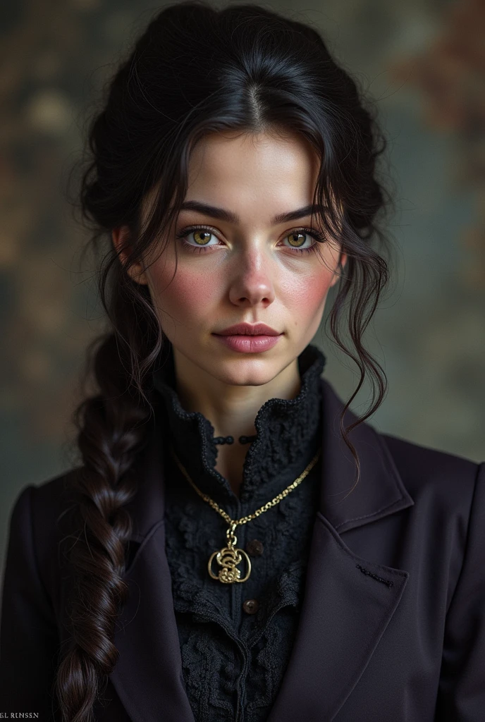 Portrait d'une fille, Jeune femme de 38 ans, Généreuse, Autodidacte, Chaleureuse, une Fabuleuse personne Hypersensible, Métropolitaine. (Noir violine Victorieux). Une fille portant les traits de sa mère, une remarquable valkyrie dotée d'une immense sagesse ( Sigrún ). Une fille portant les traits de son père, un brun autoritaire et flegmatique. 