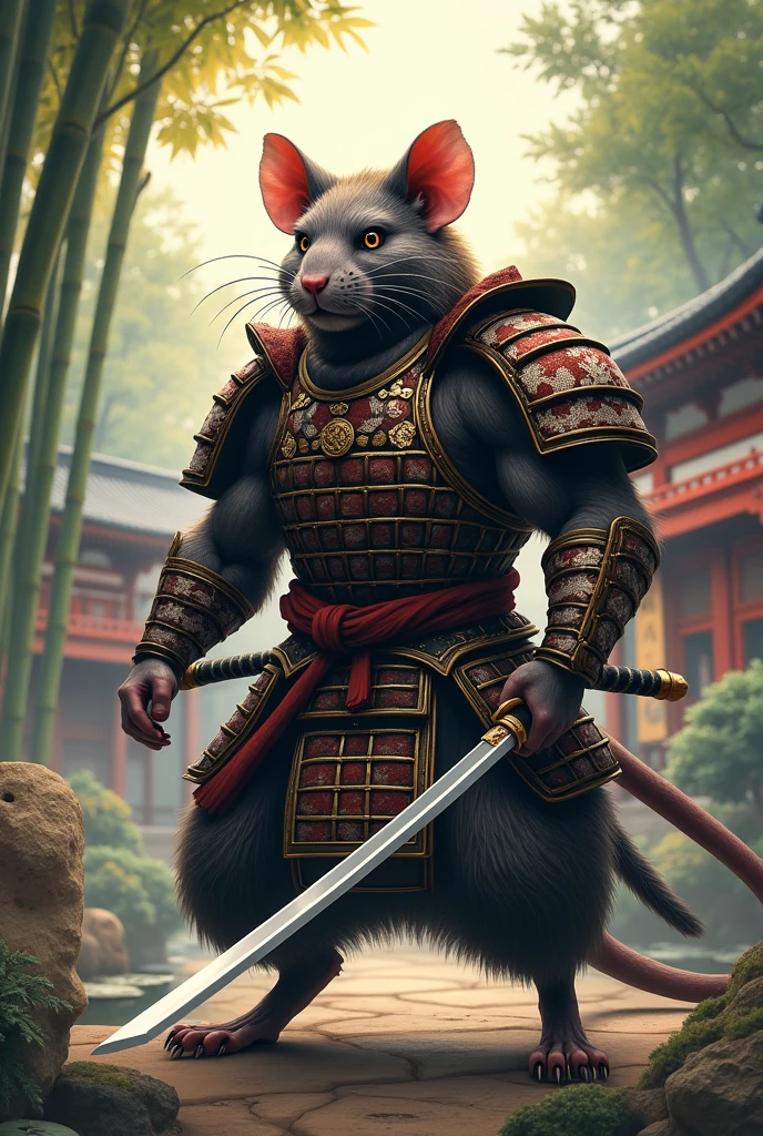 Samurai muscle animal rat