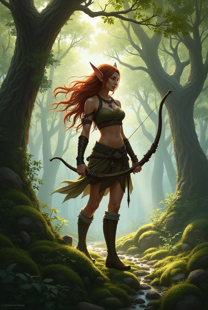 Create image of a ranger class wood elf