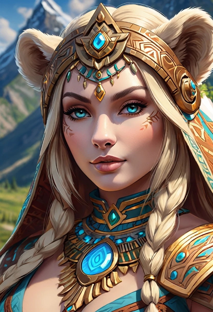 Anthropomorphic feminine kitsune enchantress. Official Art – An Award-Winning Digital Masterpiece In 4K Ultra HD, Extreme Detail And Intricate Realism. Symmetrical Face. This Concept Art Brought To Life By The Hands Of Artists Like Wlop & Artgerm In A Stunning 2D Vector Illustration. Breath of the wild. Background Is A Panoramic Vista.