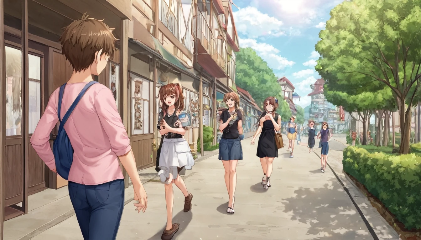 A 20-year-old girl with brown hair and headphones、Scene of a morning walk through town。
background:A quiet street with few people still around。
expression:穏やかでリラックスしたexpression。
Costume:Casual and easy-to-move-in clothes。
Pause:Enjoying the scenery while walking。
scene:Feeling the quiet morning air、A pleasant start to the day。
(Detailed fingers), (Emotional), (Breathtakingly beautiful), (whole body), (Anime Style), (Very detailed), (超High resolution, High resolution), (8k), (Complex and beautiful: 1.2)。