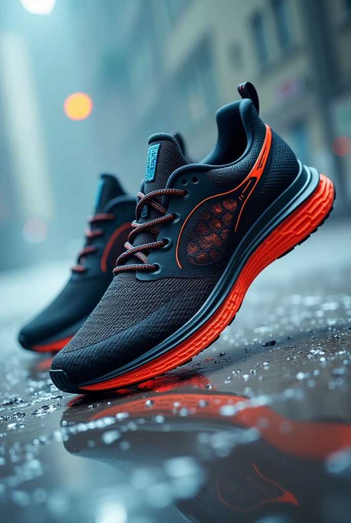 Futuristic running shoes
