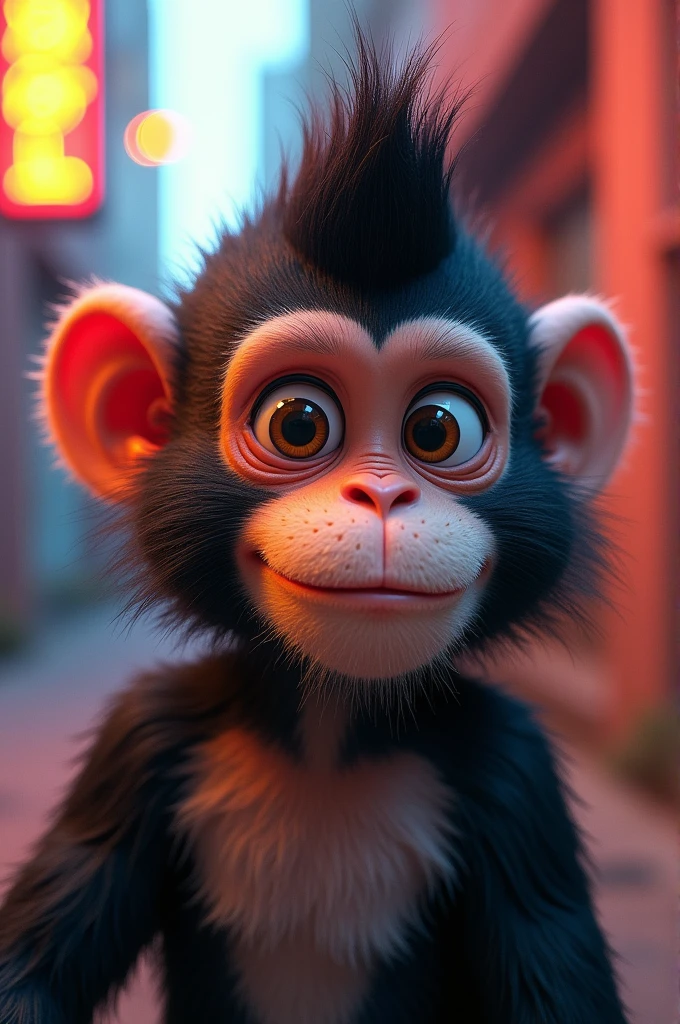 Make me a monkey with a cool haircut