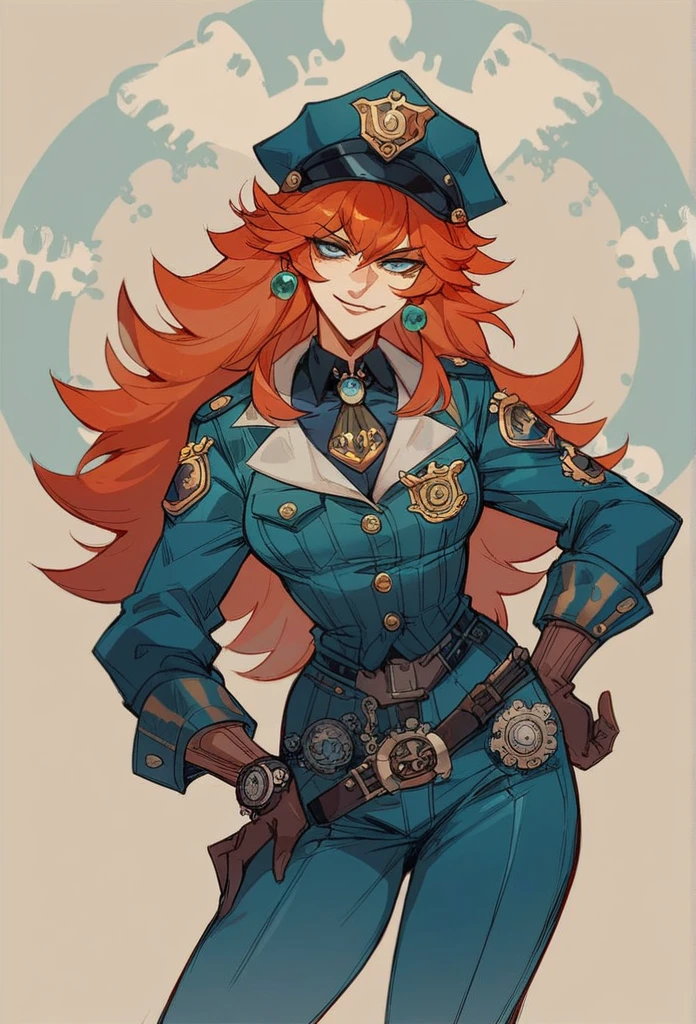 mereoleona vermillion, Police clothing, steampunk clothes,