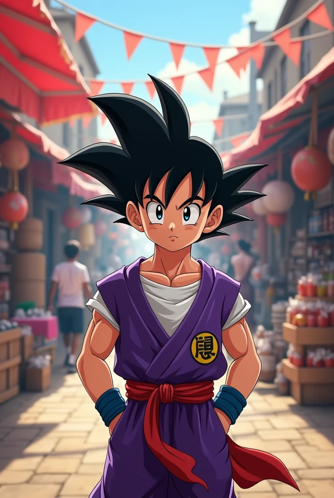 An image of the character Gohan with the word "Gohan store"