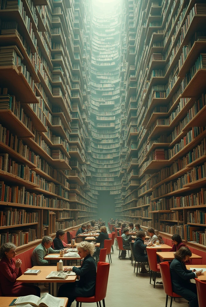 Surrealist photo biblioteca cafeteria