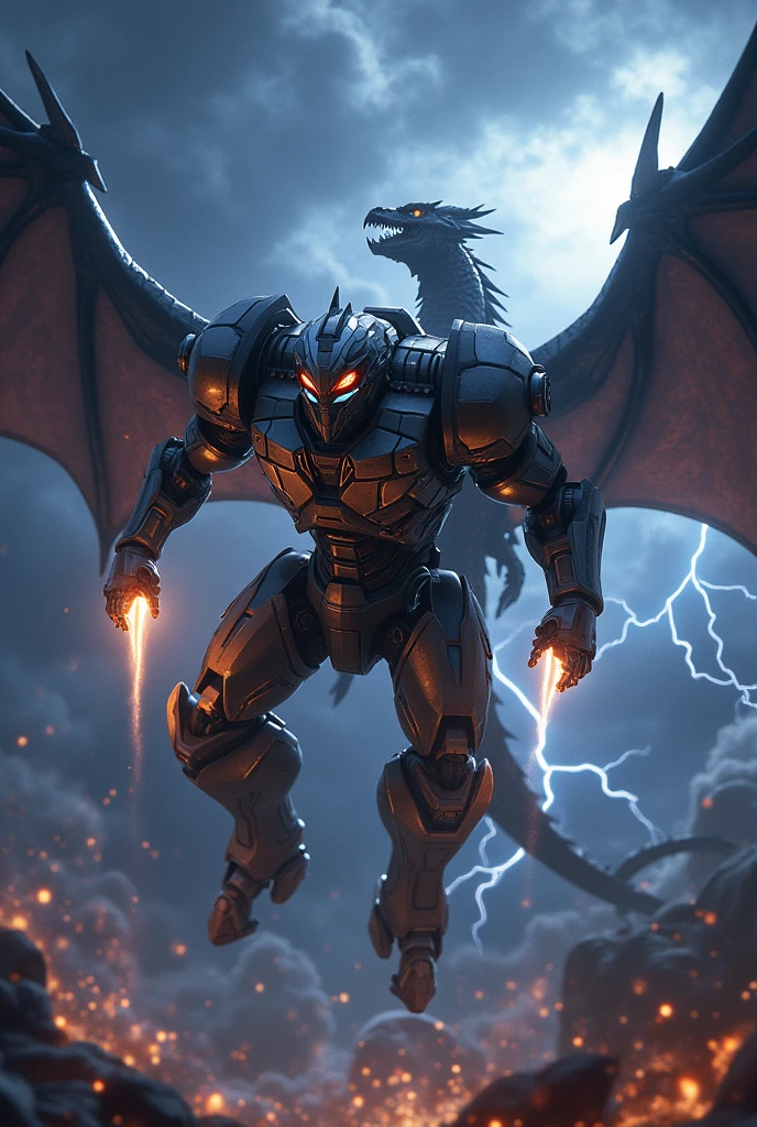 Create a motor scream fighting with a night fury