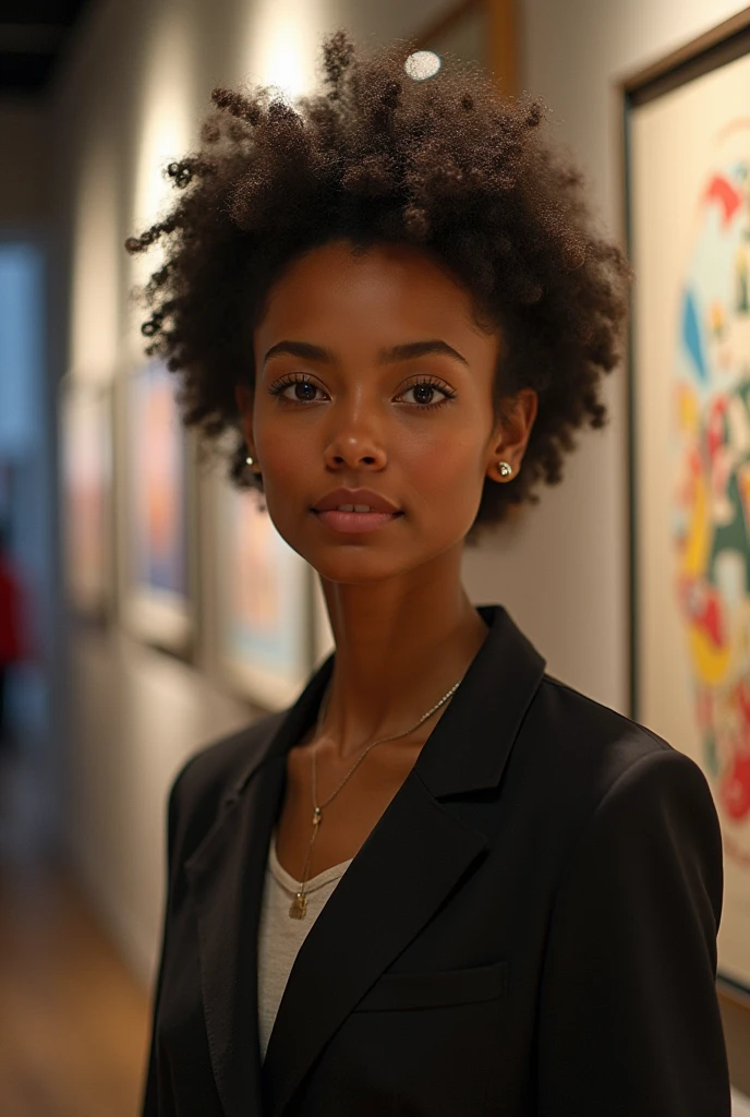 portrait at an exhibition