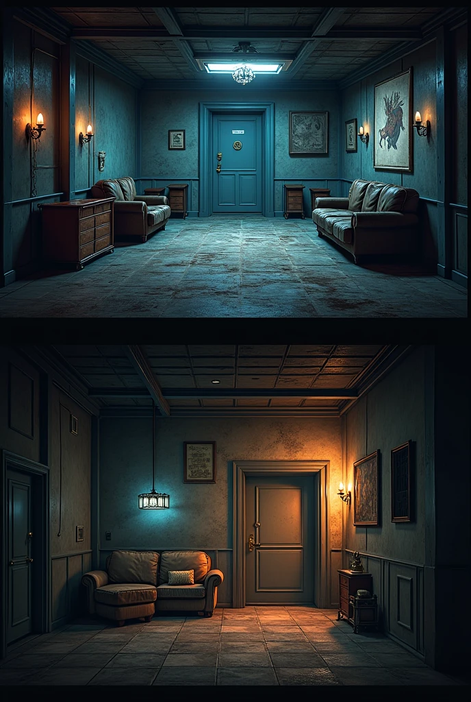 Backrooms levels 0 and 94