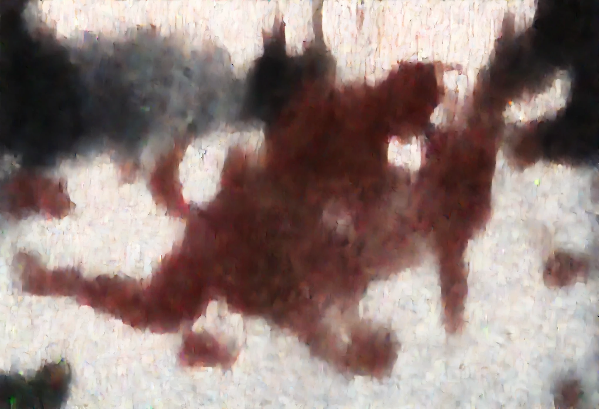 NSFW (nude) ((Anna ((human)) medium breasts, strip of pubic hair)) vaginal penetration fucking (((nude male furry red dog with red dog penis))), full body, in a deserted snowy landscape