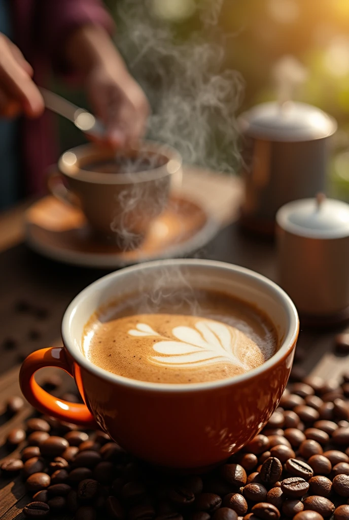 Make a coffee advertising campaign, containing advantages of buying our coffee