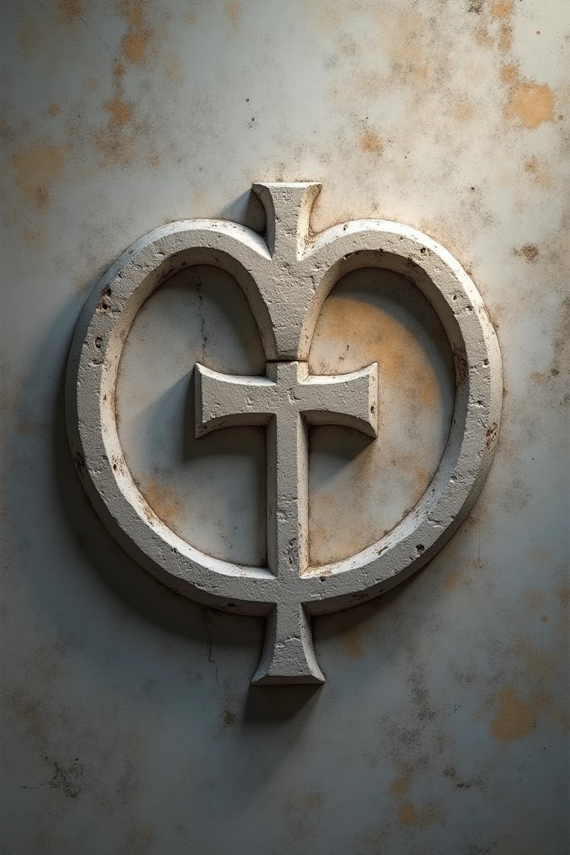 create an Instagram profile photo with a Greek vibe based on mythology in the shape of a symbol with gray tones
