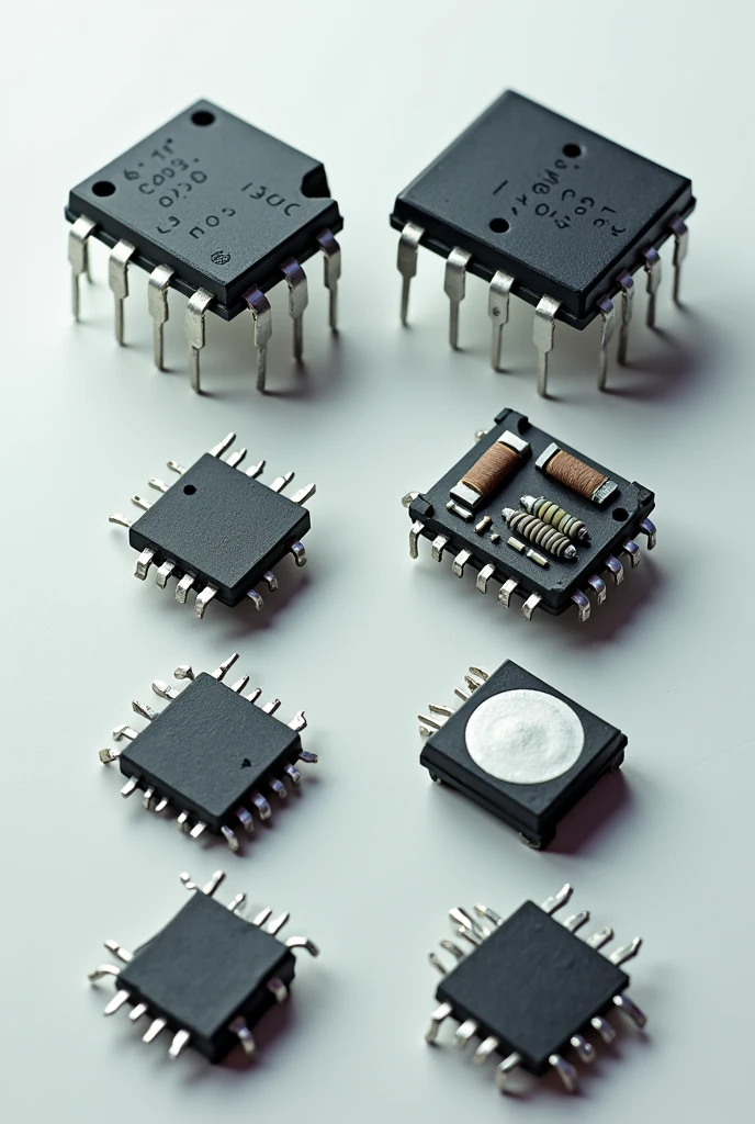 Images of a 555 integrated circuit