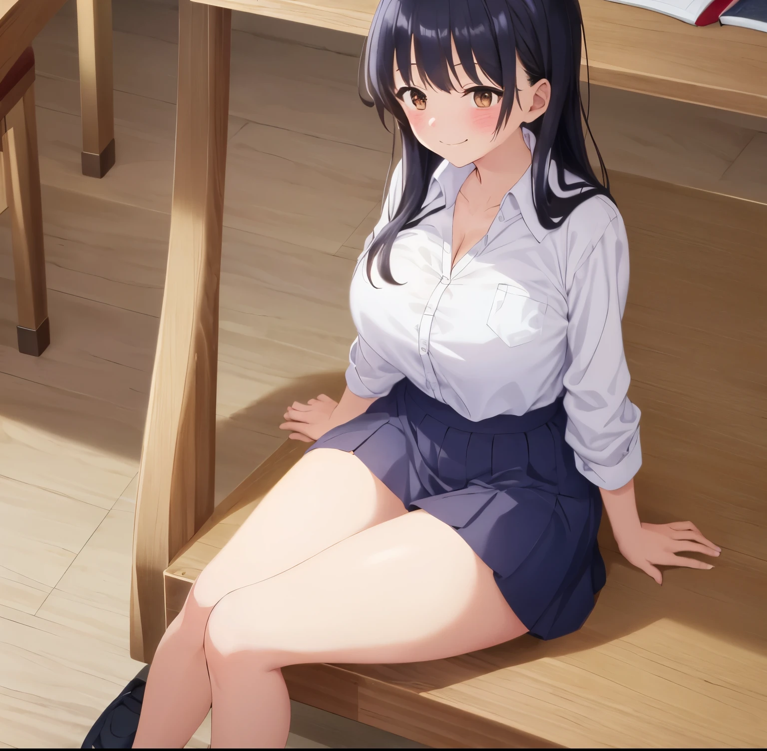 (best quality:1.2, realistic, ultra-detailed), young beautiful woman, lifting her skirt and revealing her underwear, wearing a mini skirt, wearing a short skirt, seductive portrait, open shirt showing her bra, nsfw