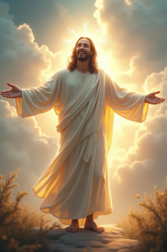 Welcome with Jesus theme
