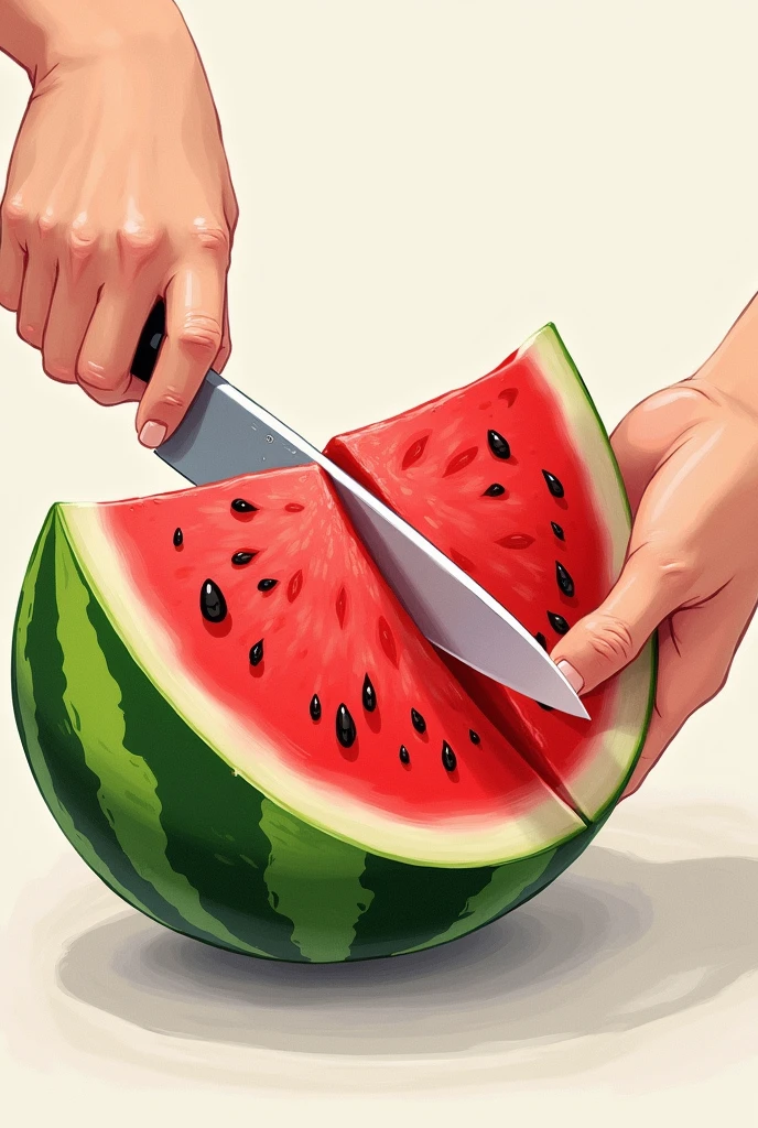 watermelon cutting design