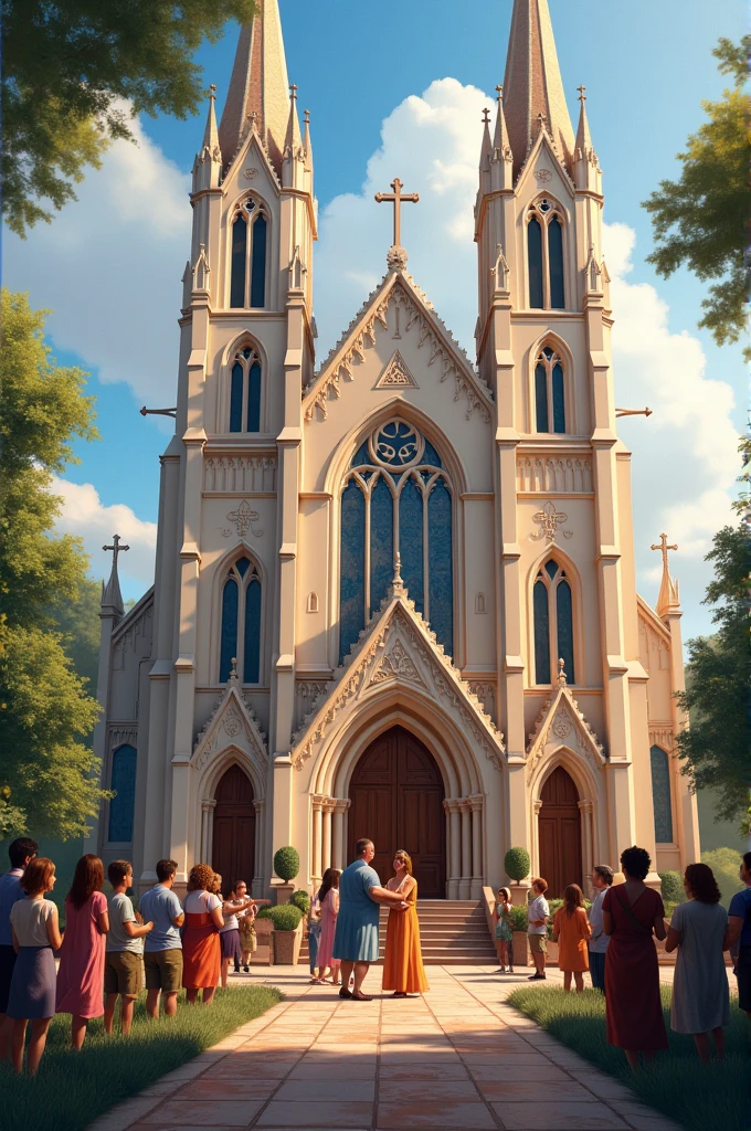 Generate a Christian creative with the phrase " a church to belong to, not a church to attend" 